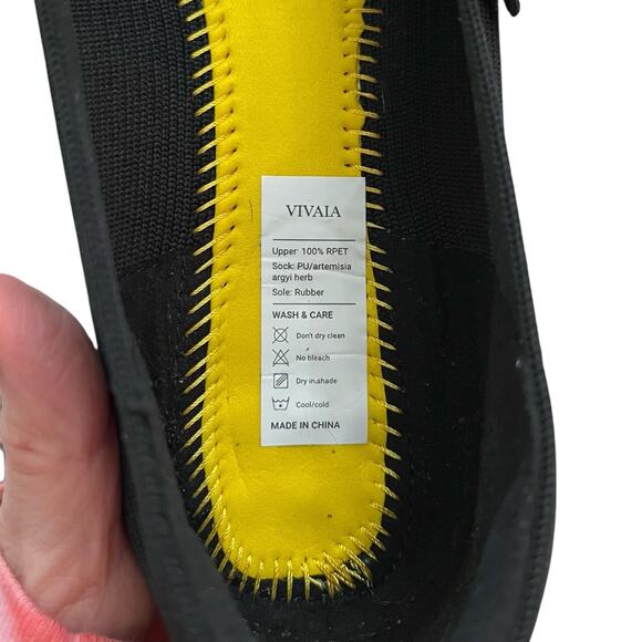 Vivaia Margot Mary Jane Flats 39.5 EU 8.5 US Wide Width Square Toe Black Preppy - Picture 8 of 13